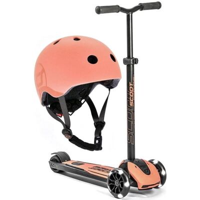 Scoot and Ride Zestaw Scootandride Highwaykick 5 Hulajnoga + Kask S-M Peach Scoot and Ride Zestaw Scootandride Highwaykick 5 Hulajnoga + Kask S-M Peach