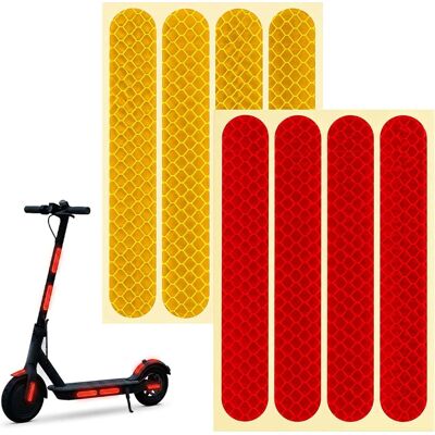 Inny producent Naklejki 8 Sztuk Odblaskowe Hulajnoga Paski Wodoodporne Pvc Mocne Inny producent Naklejki 8 Sztuk Odblaskowe Hulajnoga Paski Wodoodporne Pvc Mocne