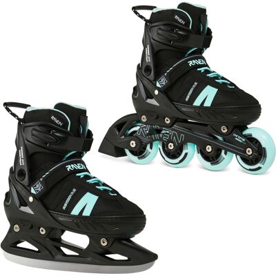 Rolki Łyżwy Hokejowe 2w1 Raven Profession Plus Mint 35-39 Speed Lacing Rolki Łyżwy Hokejowe 2w1 Raven Profession Plus Mint 35-39 Speed Lacing