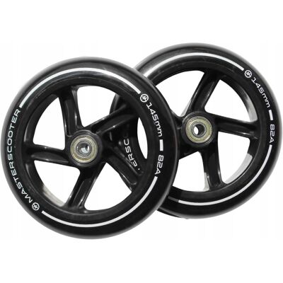 Zestaw Kółek Do Hulajnogi Klasycznej Czarne Abec7 145 Mm Master 2 Szt. Zestaw Kółek Do Hulajnogi Klasycznej Czarne Abec7 145 Mm Master 2 Szt.
