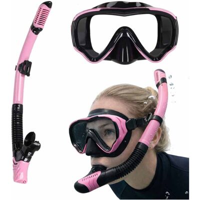 Inna producent Zestaw Do Snorkelingu Maska Okulary do Nurkowania Pływania z Rurką Różowe Inna producent Zestaw Do Snorkelingu Maska Okulary do Nurkowania Pływania z Rurką Różowe