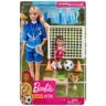 Mattel Barbie, zestaw lalka Trenerka piłki nożnej, GLM47