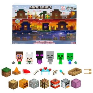 Mattel Kalendarz Adwentowy, Minecraft, zestaw figurek