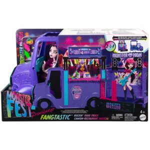 Mattel Monster High Koncertowy Food Truck, Samochód, lalka i akcesoria, dla dzieci 4+ HXH83 Mattel Monster High Koncertowy Food Truck, Samochód, lalka i akcesoria, dla dzieci 4+ HXH83