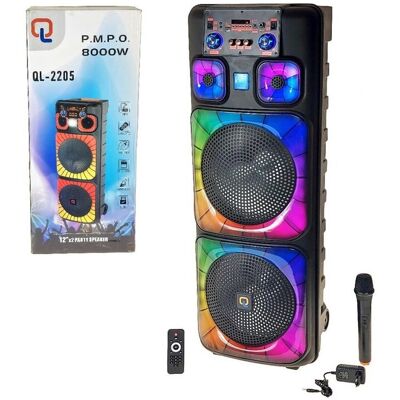 ADAR Głośnik Bluetooth z mikrofonem pilotem i ładowarką ADAR Głośnik Bluetooth z mikrofonem pilotem i ładowarką