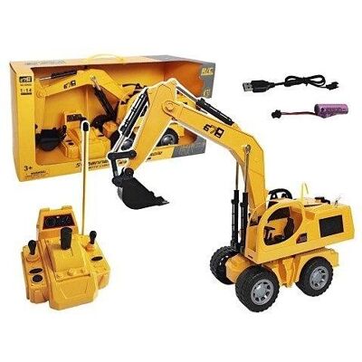 ADAR Koparka zdalnie sterowana RC na kołach USB 45 cm 5 funkcji ADAR Koparka zdalnie sterowana RC na kołach USB 45 cm 5 funkcji