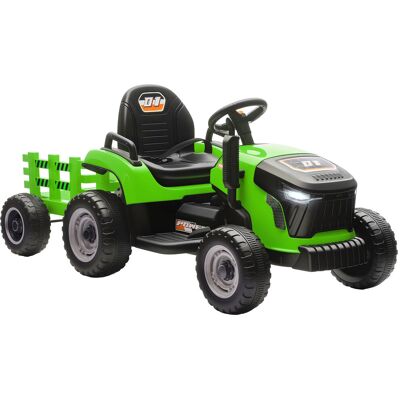 AIYAPLAY Elektryczny traktor dla dzieci z przyczepą, jeździk z pilotem, 2 silniki, 3-biegowy elektryczny samochód dla dzieci z muzyką, klaksonem, 3-.. AIYAPLAY Elektryczny traktor dla dzieci z przyczepą, jeździk z pilotem, 2 silniki, 3-biegowy elektryczny samochód dla dzieci z muzyką, klaksonem, 3-..