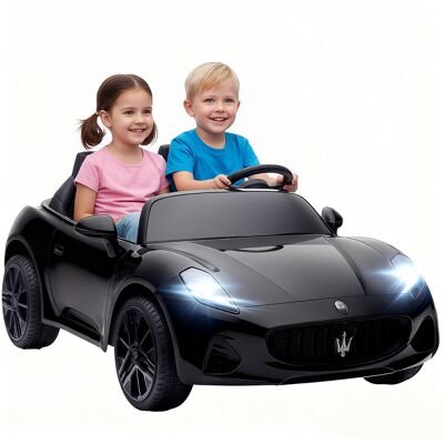 AIYAPLAY Samochód elektryczny Maserati na licencji dla dzieci, 2-miejscowy AIYAPLAY Samochód elektryczny Maserati na licencji dla dzieci, 2-miejscowy