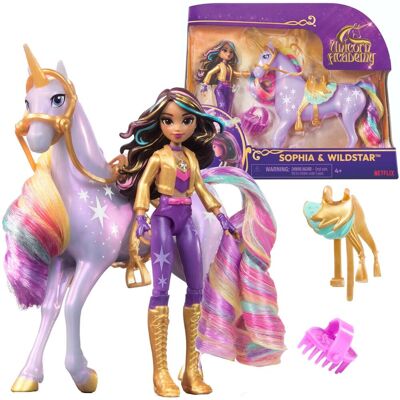 Spin Master Akademia Jednorożców Zestaw lalka Sophia i figurka jednorożca Wildstar + akcesoria Unicorn Academy Spin Master Akademia Jednorożców Zestaw lalka Sophia i figurka jednorożca Wildstar + akcesoria Unicorn Academy