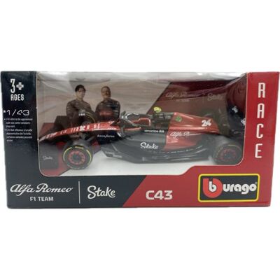 Bburago - Alfa-Romeo C43 - Czerwony/Czarny - 1/43 - Model Car Bburago - Alfa-Romeo C43 - Czerwony/Czarny - 1/43 - Model Car