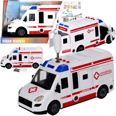Creative Ambulans karetka pogotowie zabawka Auto pogotowia skręcane światło dźwięk Creative Ambulans karetka pogotowie zabawka Auto pogotowia skręcane światło dźwięk