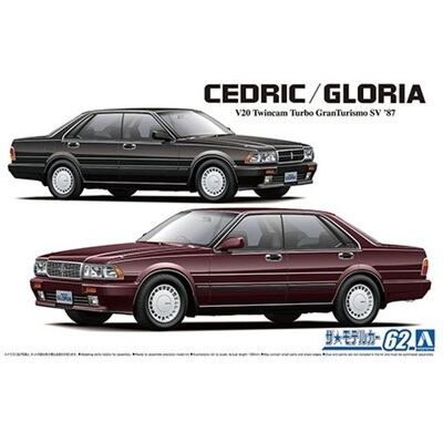 Aoshima 06110 1/24 MC#62 Nissan Y31 Cedric/Gloria V20 Twincam Turbo GranTurismo SV '87 Aoshima 06110 1/24 MC#62 Nissan Y31 Cedric/Gloria V20 Twincam Turbo GranTurismo SV '87