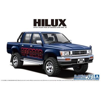 Aoshima 06217 1/24 MC#20 Toyota LN107 Hilux Pick Up Double Cab 4WD '94 Aoshima 06217 1/24 MC#20 Toyota LN107 Hilux Pick Up Double Cab 4WD '94