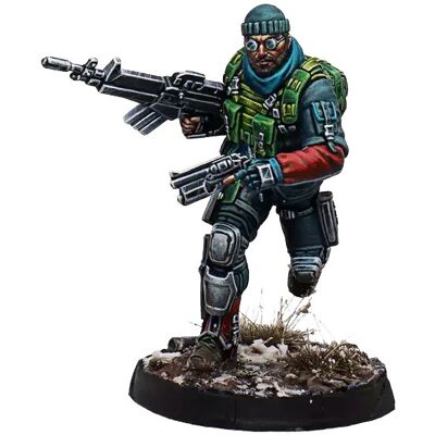 Corvus Belli Ariadna Reinforcements Brigadier Jacques Bruant (Ap Spitfire), Infinity Corvus Belli Ariadna Reinforcements Brigadier Jacques Bruant (Ap Spitfire), Infinity