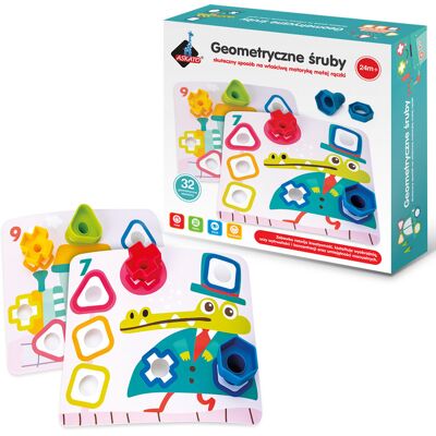 Askato, Zabawka edukacyjna genialny dzieciak Geometryczne śruby Askato, Zabawka edukacyjna genialny dzieciak Geometryczne śruby