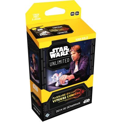 Asmodee - FFG - Star Wars Unlimited: Przejście prędkości światła - Han Solo Boot Deck - Gra karciana do kolekcjonowania - Ekskluzywne karty - Od 12 .. Asmodee - FFG - Star Wars Unlimited: Przejście prędkości światła - Han Solo Boot Deck - Gra karciana do kolekcjonowania - Ekskluzywne karty - Od 12 ..