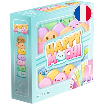 Asmodee - Happy Mochi - Urocza gra karciana do gry rodzinnej - Ręcznie ilustrowana gra z wzorem Kawaii od 8 lat dla 2-6 graczy, 20 minut, francuski Asmodee - Happy Mochi - Urocza gra karciana do gry rodzinnej - Ręcznie ilustrowana gra z wzorem Kawaii od 8 lat dla 2-6 graczy, 20 minut, francuski