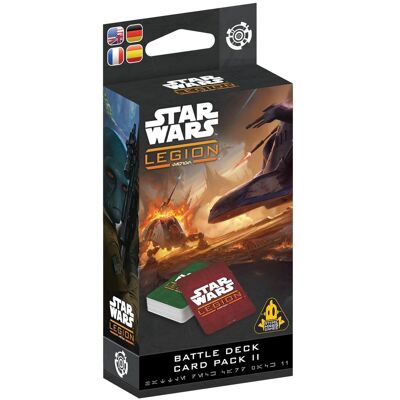 Asmodee, Star Wars: Legion – Battle Deck Card Pack II (zestaw kart do bitwy II), wersja DE, rozszerzenie blatu dla 2 graczy od 14 lat z 120-180 minu.. Asmodee, Star Wars: Legion – Battle Deck Card Pack II (zestaw kart do bitwy II), wersja DE, rozszerzenie blatu dla 2 graczy od 14 lat z 120-180 minu..