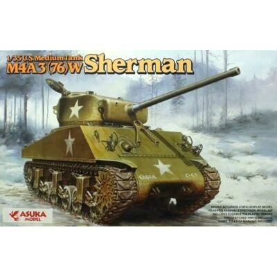 Asuka - M4A3 76W Sherman - US Army - 1/35 - Plastic model Asuka - M4A3 76W Sherman - US Army - 1/35 - Plastic model