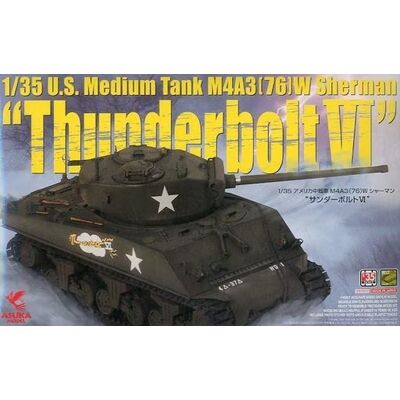 Inny producent Asuka 35-036 U.S. Medium Tank M4A3 (76) W Sherman `Thunderbolt VI` 1/35 Inny producent Asuka 35-036 U.S. Medium Tank M4A3 (76) W Sherman `Thunderbolt VI` 1/35