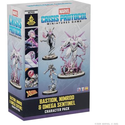 ASMODEE Atomic Mass Games Marvel Crisis Protocol Bastion, Nimrod & Omega Sentinel Zestaw Postaci Do Gry Figurkowej, 3 Figurki, 3 Podstawki I 6 Team Tact.. ASMODEE Atomic Mass Games Marvel Crisis Protocol Bastion, Nimrod & Omega Sentinel Zestaw Postaci Do Gry Figurkowej, 3 Figurki, 3 Podstawki I 6 Team Tact..