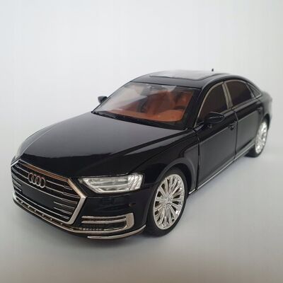 CN Audi A8 D5 1:24 światła LED otwierane drzwi metalowy 21 cm zabawka chłopca CN Audi A8 D5 1:24 światła LED otwierane drzwi metalowy 21 cm zabawka chłopca