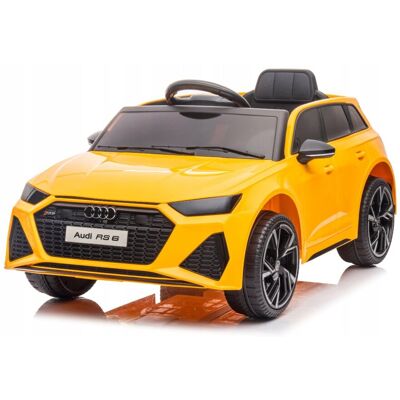 Inny producent Audi RS6 4x4 12V 7Ah EVA, SKÓRA, Żółte SAMOCHÓD ELEKTRYCZNY DLA DZIECI Inny producent Audi RS6 4x4 12V 7Ah EVA, SKÓRA, Żółte SAMOCHÓD ELEKTRYCZNY DLA DZIECI