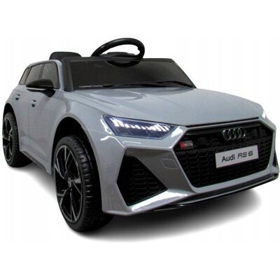 AUDI RS6 GT SZARY Auto na akumulator EVA Skóra pilot Akumulator litowo-jono AUDI RS6 GT SZARY Auto na akumulator EVA Skóra pilot Akumulator litowo-jono