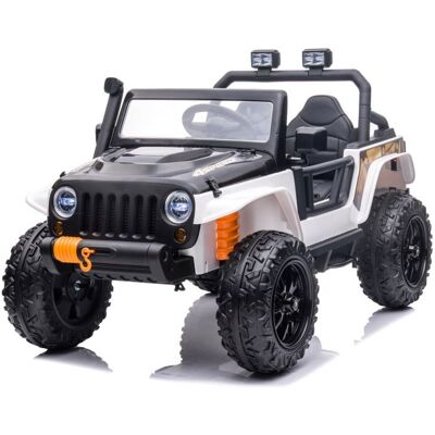 Mamido Autko na akumulator Jeep 4Speed 24V 4x200W białe Mamido Autko na akumulator Jeep 4Speed 24V 4x200W białe