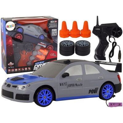 Leantoys - 1:24 RC Sport - Niebieski - Radio-Controlled Car Leantoys - 1:24 RC Sport - Niebieski - Radio-Controlled Car