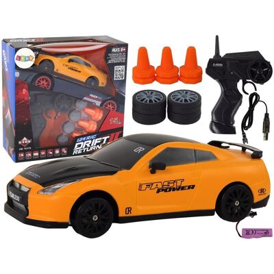 Inny producent Autko Sportowe Zdalnie Sterowane R/C 1:24 Żółte Wymienne Koła Inny producent Autko Sportowe Zdalnie Sterowane R/C 1:24 Żółte Wymienne Koła