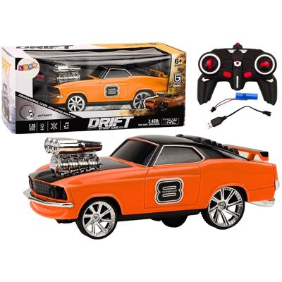Lean Toys Autko Zdalnie Sterowane 1:18 Drift 360 Pomarańczowe + Ładowarka Lean Toys Autko Zdalnie Sterowane 1:18 Drift 360 Pomarańczowe + Ładowarka