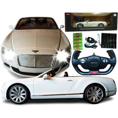 Autko Zdalnie Sterowane Kabriolet BENTLEY Continental GT Rastar Samochód Auto Na Pilot 2,4GHz RC 1:12 Autko Zdalnie Sterowane Kabriolet BENTLEY Continental GT Rastar Samochód Auto Na Pilot 2,4GHz RC 1:12
