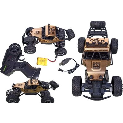 Ciuciubabka Autko Zdalnie Sterowane MONSTER TRUCK METAL GOLD dla Dzieci samochód RC auto Off-Road 20x11x12 gold Ciuciubabka Autko Zdalnie Sterowane MONSTER TRUCK METAL GOLD dla Dzieci samochód RC auto Off-Road 20x11x12 gold