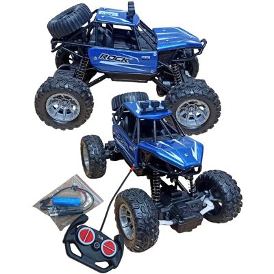 Inny producent Autko Zdalnie Sterowane Monster Truck Metal LED Dla Dzieci Samochód Rc Auto Off-Road Niebieski Inny producent Autko Zdalnie Sterowane Monster Truck Metal LED Dla Dzieci Samochód Rc Auto Off-Road Niebieski