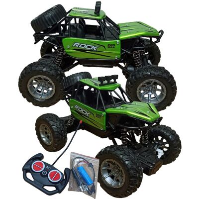 Inny producent Autko Zdalnie Sterowane Monster Truck Metal LED Dla Dzieci Samochód Rc Auto Off-Road Zielony Inny producent Autko Zdalnie Sterowane Monster Truck Metal LED Dla Dzieci Samochód Rc Auto Off-Road Zielony