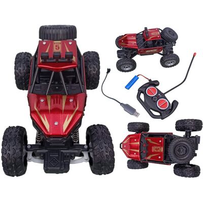 Ciuciubabka Autko Zdalnie Sterowane MONSTER TRUCK METAL RED dla Dzieci samochód RC auto Off-Road 1:18 Ciuciubabka Autko Zdalnie Sterowane MONSTER TRUCK METAL RED dla Dzieci samochód RC auto Off-Road 1:18