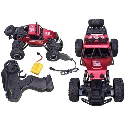 Ciuciubabka Autko Zdalnie Sterowane MONSTER TRUCK METAL RED dla Dzieci samochód RC auto Off-Road 20x11x12 Ciuciubabka Autko Zdalnie Sterowane MONSTER TRUCK METAL RED dla Dzieci samochód RC auto Off-Road 20x11x12
