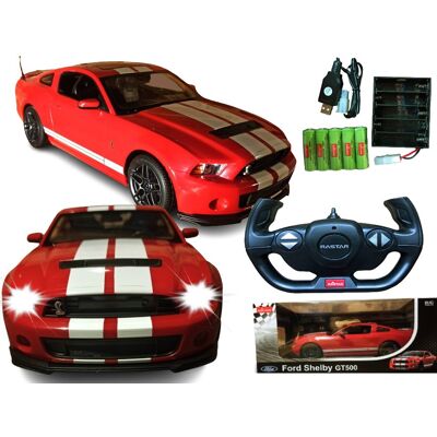 Autko Zdalnie Sterowane Rastar FORD SHELBY GT500 Samochód Auto Na Pilot 2,4GHz RC 1:14 Czerwone Autko Zdalnie Sterowane Rastar FORD SHELBY GT500 Samochód Auto Na Pilot 2,4GHz RC 1:14 Czerwone