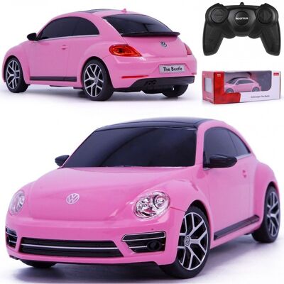 Rastar Autko Zdalnie Sterowane Rc Samochodzik Na Pilota Vw Beetle Garbus Różowy Rastar Autko Zdalnie Sterowane Rc Samochodzik Na Pilota Vw Beetle Garbus Różowy