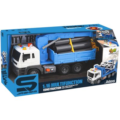 DDC Toys Auto Ciężarowe Z Wysięgnikiem Pompka Zabawka Dla Dzieci DDC Toys Auto Ciężarowe Z Wysięgnikiem Pompka Zabawka Dla Dzieci