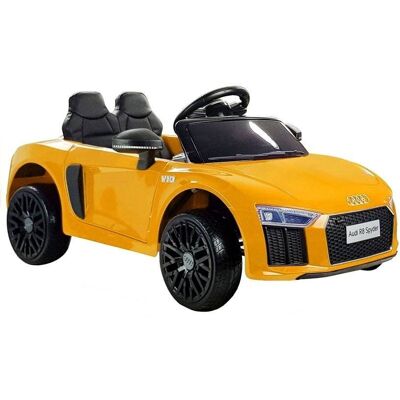 Import LEANToys LEAN Cars, Auto na Akumulator Audi R8 Spyder Żółty Import LEANToys LEAN Cars, Auto na Akumulator Audi R8 Spyder Żółty