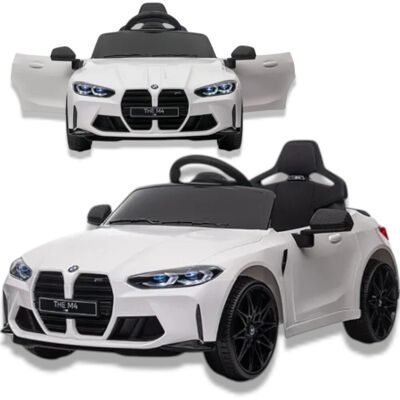 Aseto Auto na akumulator BMW M4 Białe Autko dla dzieci Samochód elektryczny sterowany zabawka dla dziecka Aseto Auto na akumulator BMW M4 Białe Autko dla dzieci Samochód elektryczny sterowany zabawka dla dziecka