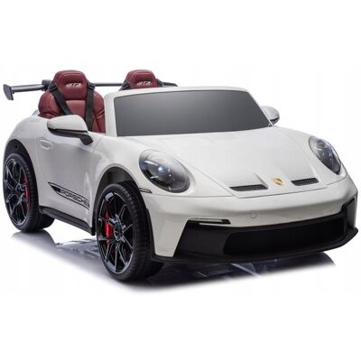 Lean Toys Auto Na Akumulator DK-P911 Porsche GT3 Biały Lean Toys Auto Na Akumulator DK-P911 Porsche GT3 Biały