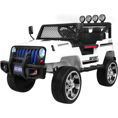 Ramiz, pojazd na akumulator Jeep Raptor DRIFTER Napęd 4x4 Biały Ramiz, pojazd na akumulator Jeep Raptor DRIFTER Napęd 4x4 Biały
