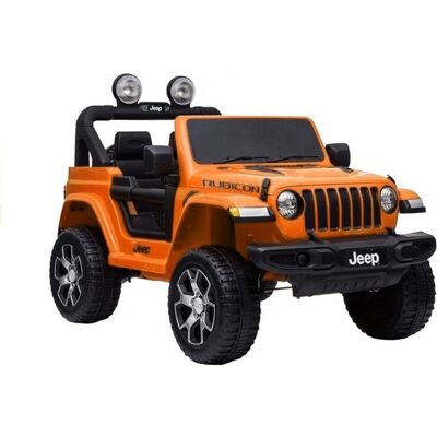LEAN CARS Auto na Akumulator Jeep Rubicon 4x4 Pomarańczowy LEAN CARS Auto na Akumulator Jeep Rubicon 4x4 Pomarańczowy