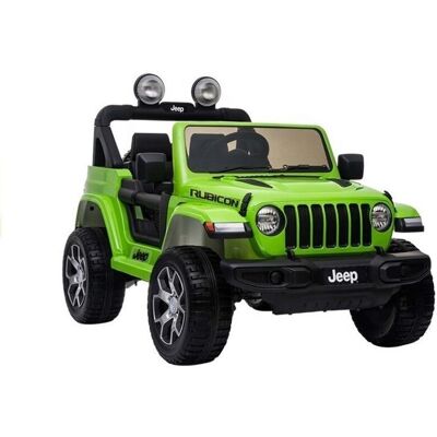 LEAN CARS Auto na Akumulator Jeep Rubicon 4x4 Zielony LEAN CARS Auto na Akumulator Jeep Rubicon 4x4 Zielony