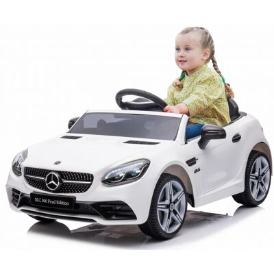 Sun Baby Auto na akumulator Mercedes Benz SLC300 Cabrio samochód jeździk pilot biały Sun Baby Auto na akumulator Mercedes Benz SLC300 Cabrio samochód jeździk pilot biały