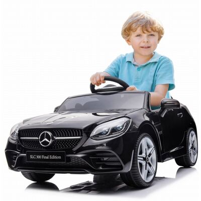 Sun Baby Auto na akumulator Mercedes Benz SLC300 Cabrio samochód jeździk pilot czarny Sun Baby Auto na akumulator Mercedes Benz SLC300 Cabrio samochód jeździk pilot czarny