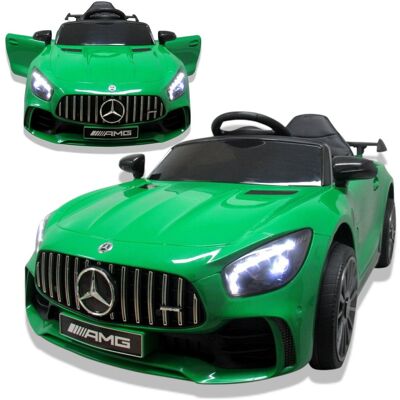 Aseto Auto na akumulator MERCEDES GTR Zielony, Autko elektryczne, Samochód sterowany dla dziecka, Zabawka z Radiem Aseto Auto na akumulator MERCEDES GTR Zielony, Autko elektryczne, Samochód sterowany dla dziecka, Zabawka z Radiem